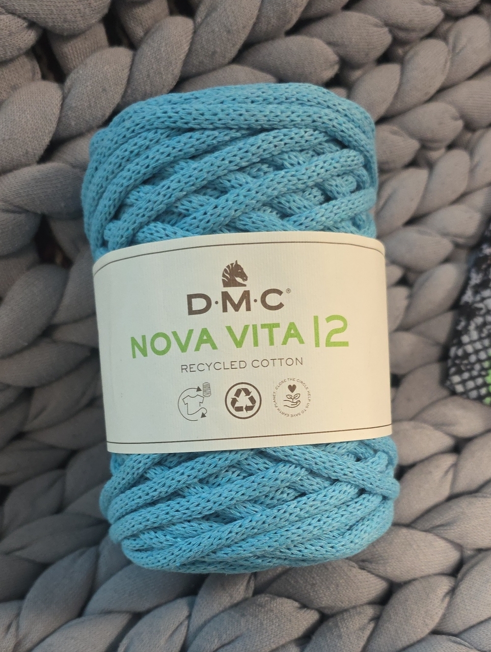 DMC Nova Vita 12 Recycled Cotton Yarn - Light Blue